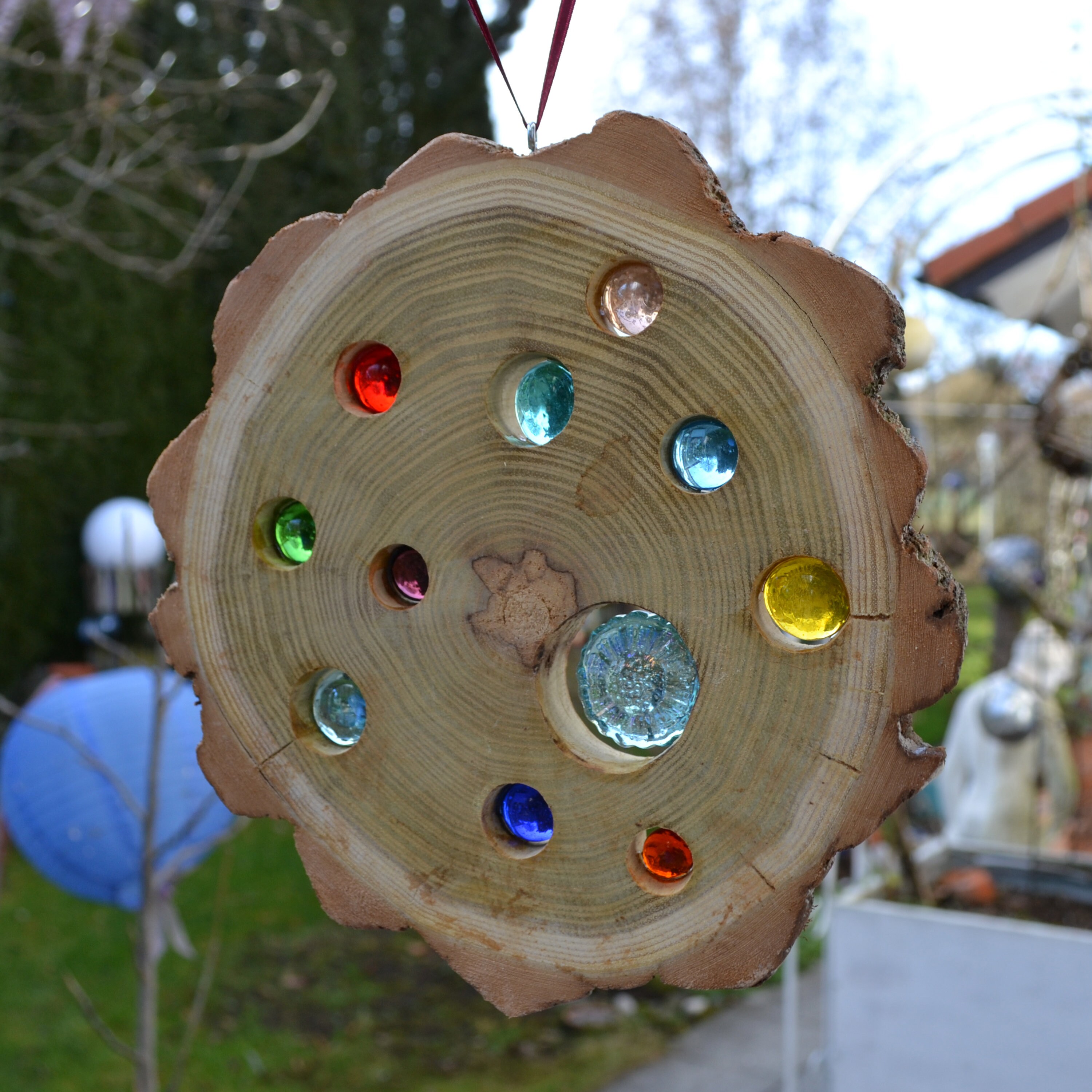 Window Decoration, Wood Sun CatcherAcacia Nature