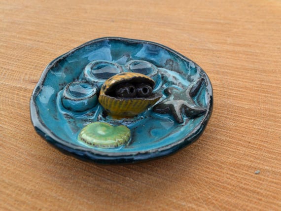 Mini ceramic insect waterer, bee aid