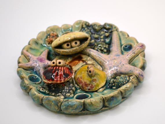 Ceramic insect waterer "I want the sea"