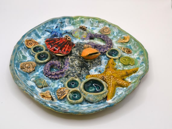 Ceramic insect waterer "I want the sea"