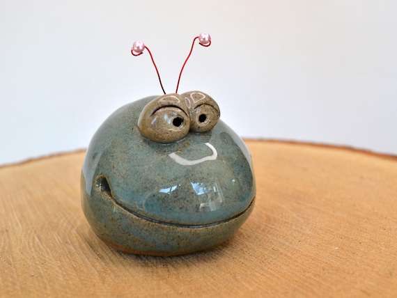 Ceramic lucky charm - beetle fishing rod