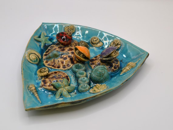 Ceramic insect waterer "I want the sea"