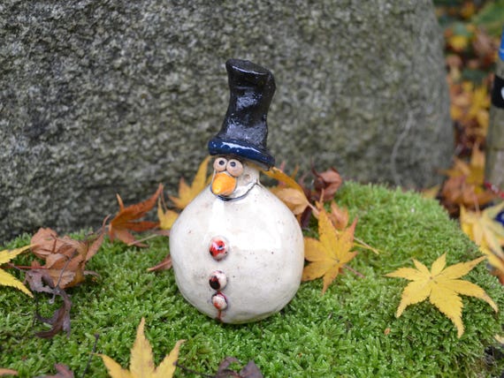 Ceramic Christmas Decoration Snowman Adam