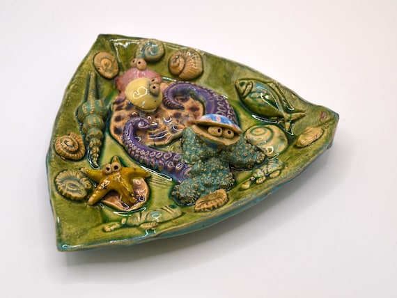 Ceramic insect waterer "I want the sea"
