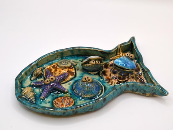 Ceramic insect waterer "I want the sea"