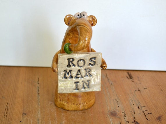 sweet ceramic herbs mouse kapua - rosemary
