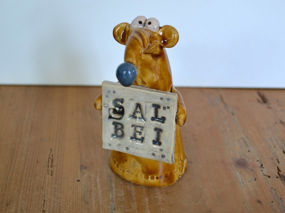 sweet ceramic herbs mouse anela - sage