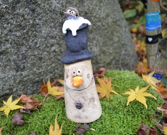 Ceramic Christmas Decoration Snowman Ferdinand