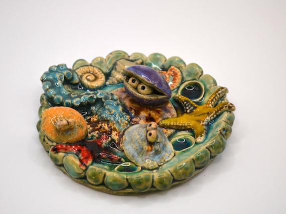 Ceramic insect waterer "I want the sea"