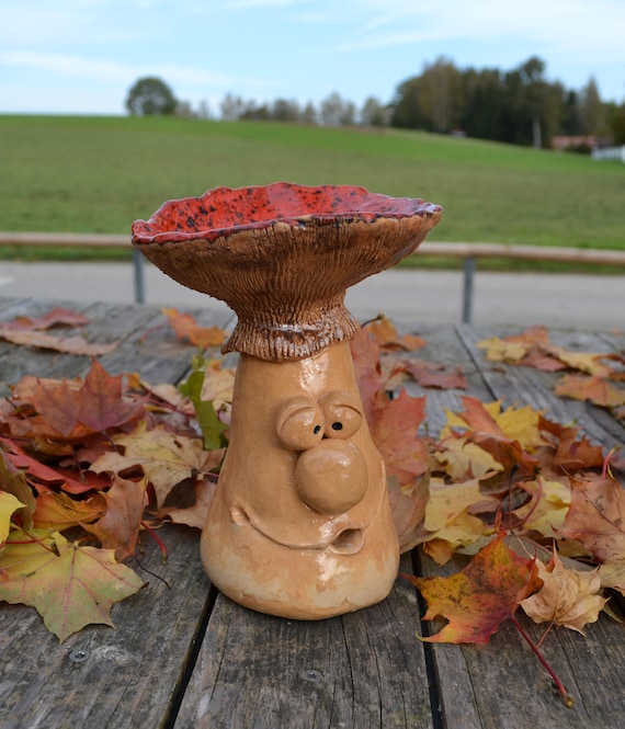 Ceramic Garden Decoration Mushroom Clair