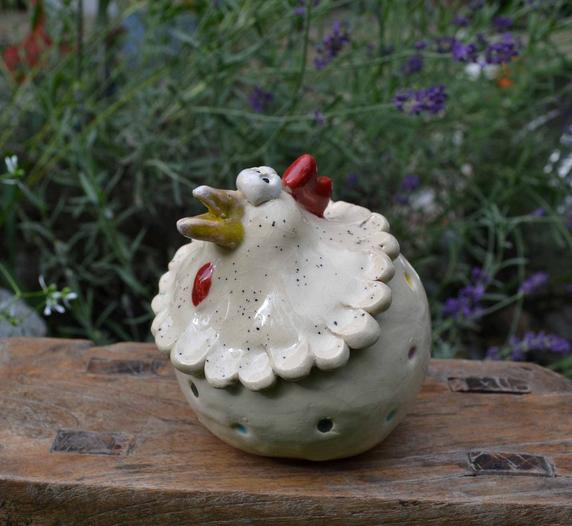 Garden Ceramic sculpture Rooster Wesley