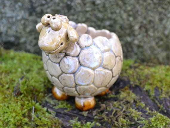 Ceramic Planter Sheep Karma