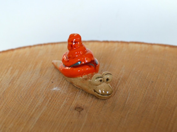 Ceramic flowerbed snail Hugo
