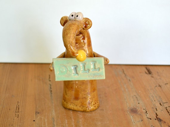 sweet ceramic herbs mouse keiki - dill