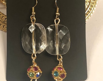 Crystal Clear Drop Earrings