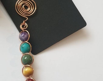 Chakra Aligning Charm Necklace w/Multi Gemstones