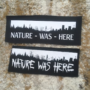 NatureWasHere Canvas Patch