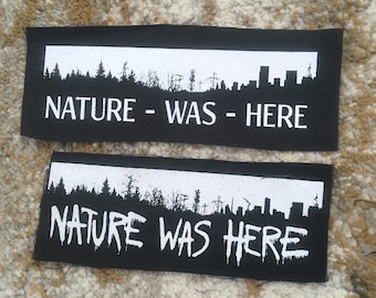 NatureWasHere Canvas Patch