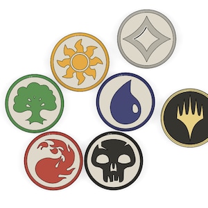 Mana tokens for Magic the Gathering