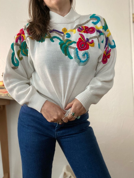 The Jessa Floral Crew Neck Sweater - FINAL SALE | MOD Boutique