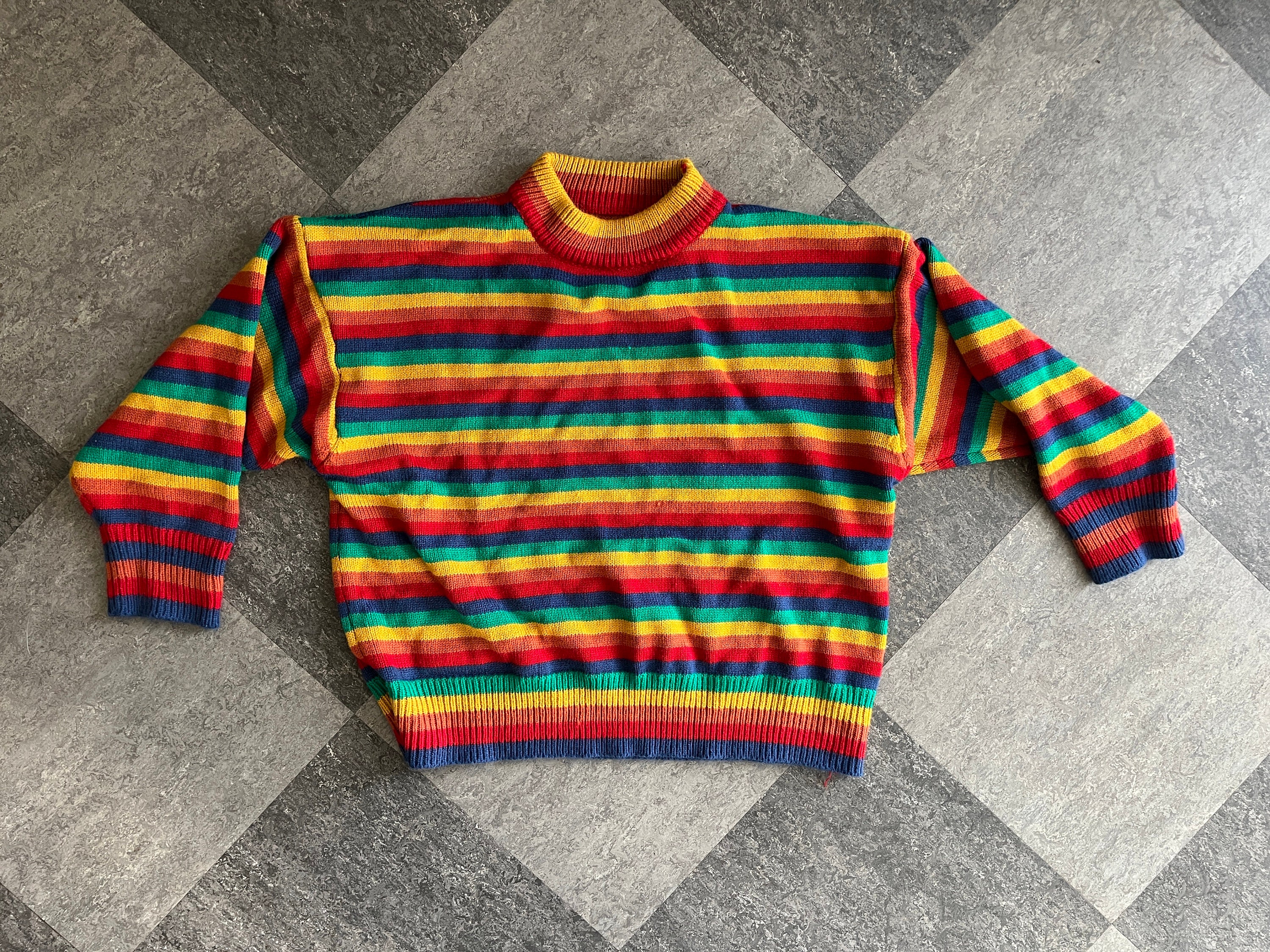 Vintage rainbow sweater sale