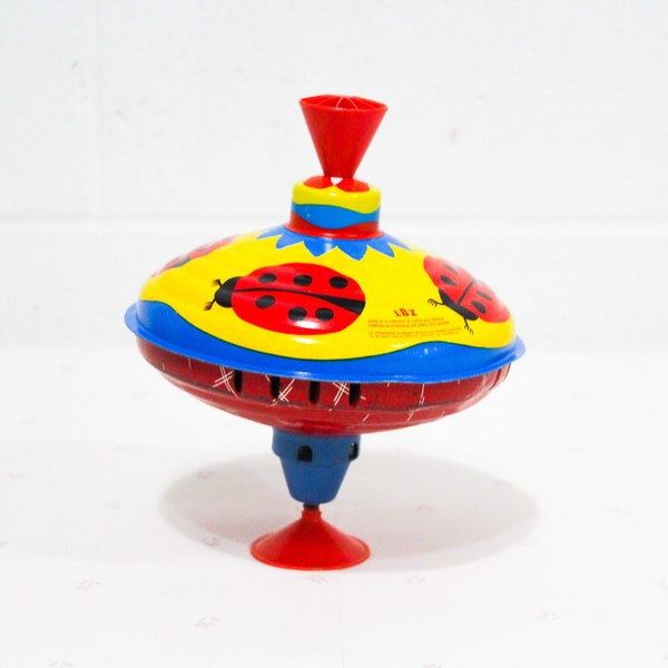 Vintage LBZ Spin Top Metal Toy, Collectible Toy for Kids, Spin Top Toy, Vintage Tops, Childrens Toys, Vintage Toys, Antique Toy, Tin Toy