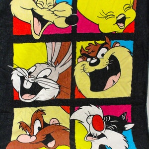 Looney Tunes Bugs Bunny Beach Towel  Bath Towel with Taz Tweety Sylvester 