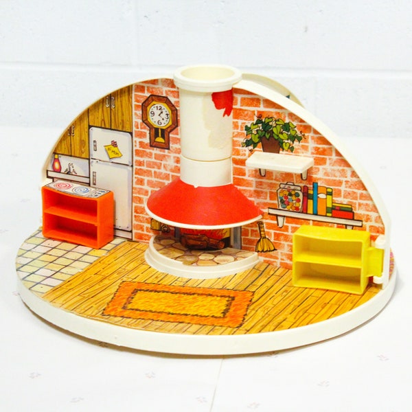 80s Vintage Moppets Secret Doll House, Moppets Toy Dollhouse, Knickerbocker Toy House, Vintage Toy for Kid, 80s Toys, Secret House Toy