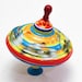Ohio Art Spin Top, Vintage Tin Spin Top, Automobile Spinning Top for Kids, Vintage Toy for Kid, 1960s Kids Toy, 60s Toy Top image 1