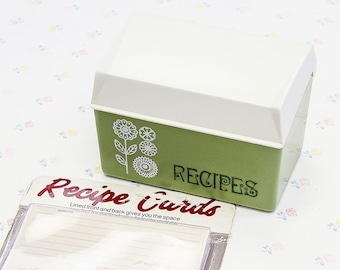 recipe card box etsy