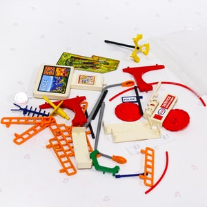 80s Vintage Majorette Majokit Toy Playset, Kids Toy Construction Playset, Car Toy Lot, Vintage Toys for Kids, 80s Toy Set image 9