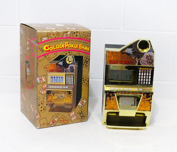 LCD Digital Poker Coin Bank, Poker Game Savings Bank Japan Made