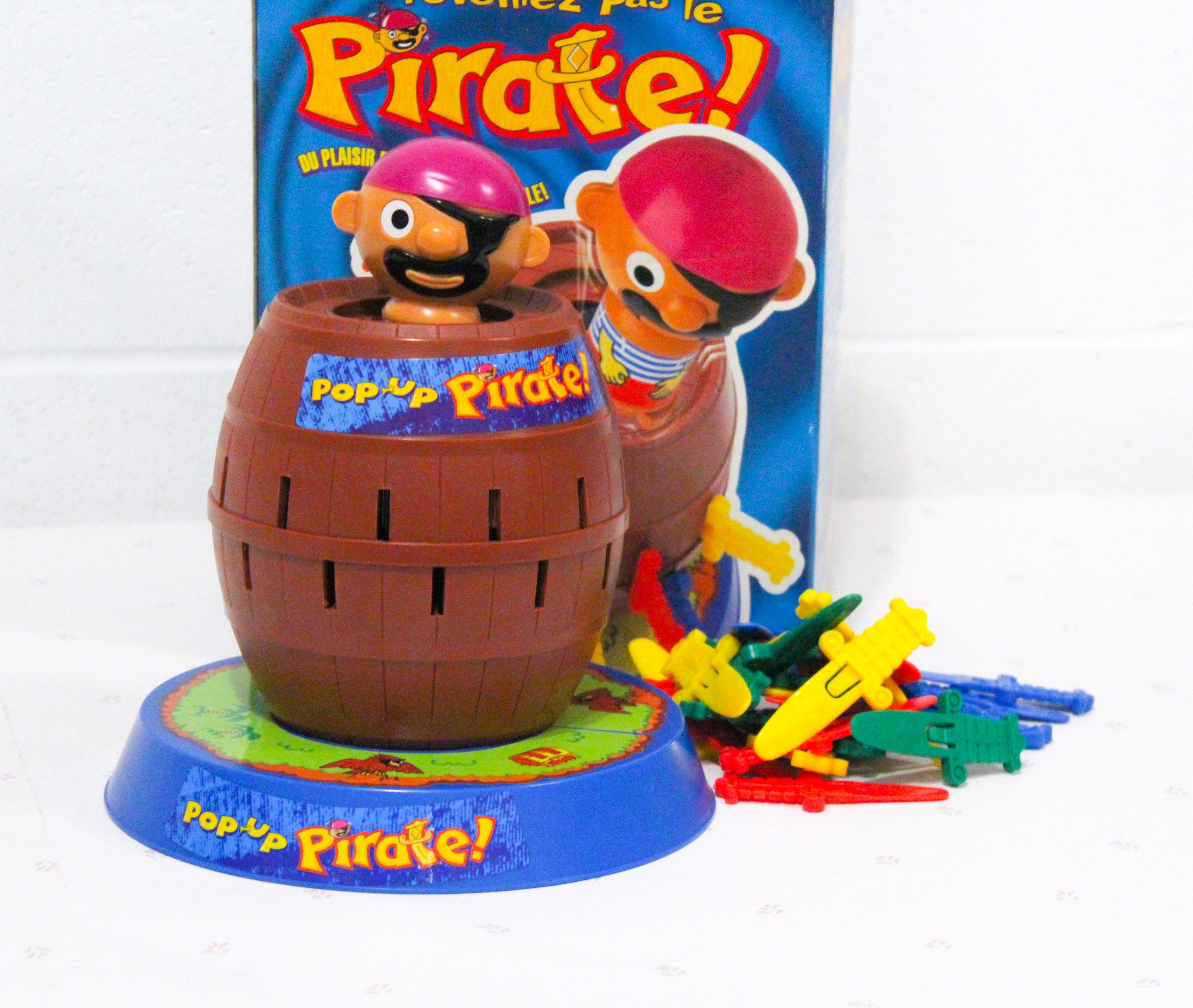 Vintage 90s Tomy Popup Pirate Game Pop Up Pirate Barrel Kids Etsy