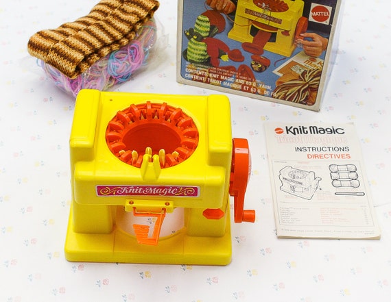 Vintage Mattel Knit Magic Knitting Machine Knitting Set Knitting Gift For Girl Toy Sewing Machine Girls Toys For Her 70s Toys For Girls