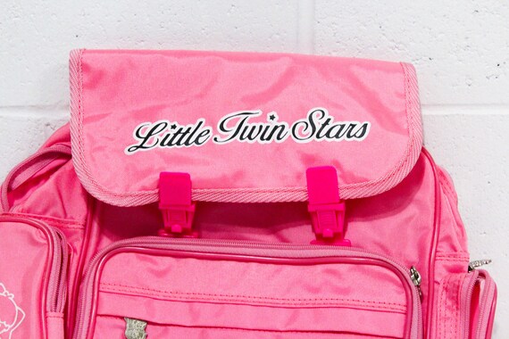 Little Twin Stars Kiki and Lala Pink Backpack, Pi… - image 3