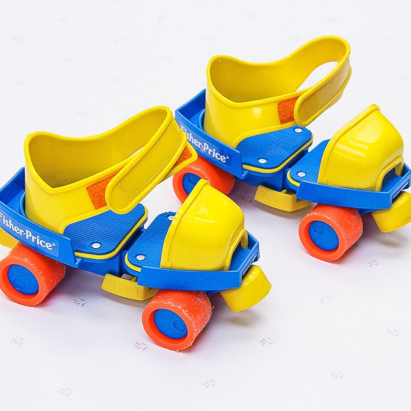 Vintage Roller Skates for Kids, Fisher Price Kids Rollerskates, 90s Kid Rollerblades, 90s Inline Skates, Vintage Toddler Skates, Kids Sports