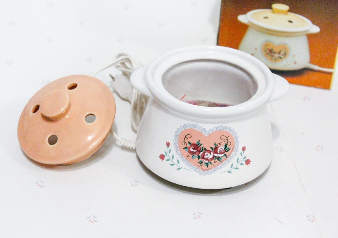Electric Potpourri Pot 80s Vintage Potpourri Crock Pot Etsy