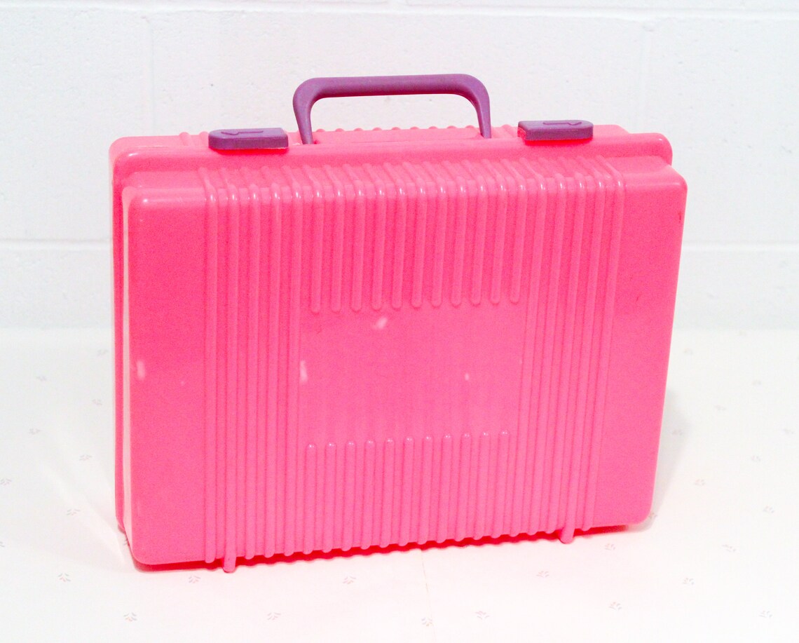 Pink Plastic Toy Case Vintage Case for Toys Kids Toy Box Etsy
