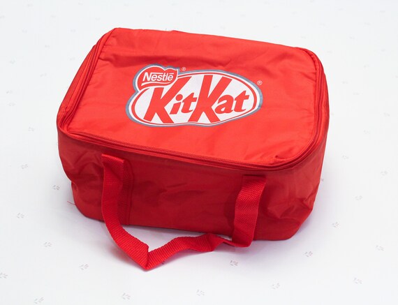 Nestle Kit Kat Red Lunch Bag, 90s Vintage KitKat … - image 1