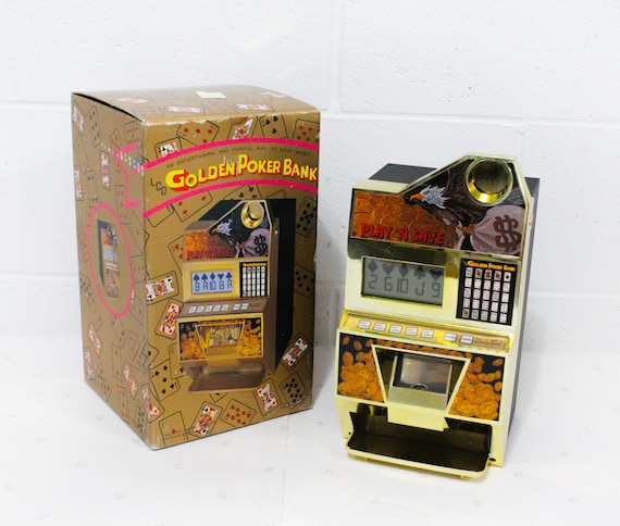 LCD Digital Poker Coin Bank, Poker Game Savings Bank Japan Made