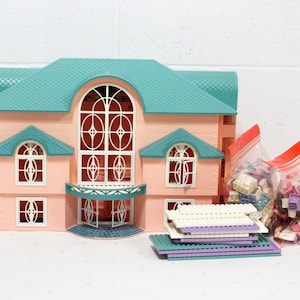 Mega Bloks Fantasy House Dream Home Rare Toy for Kid Construction Toy Mansion Lego Toys Pink House 90s Vintage Toys Building Toys Etsy