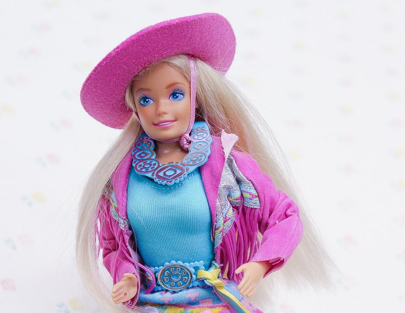 1980s Western Fun Barbie Doll Vintage Cowgirl Fashion Doll Etsy