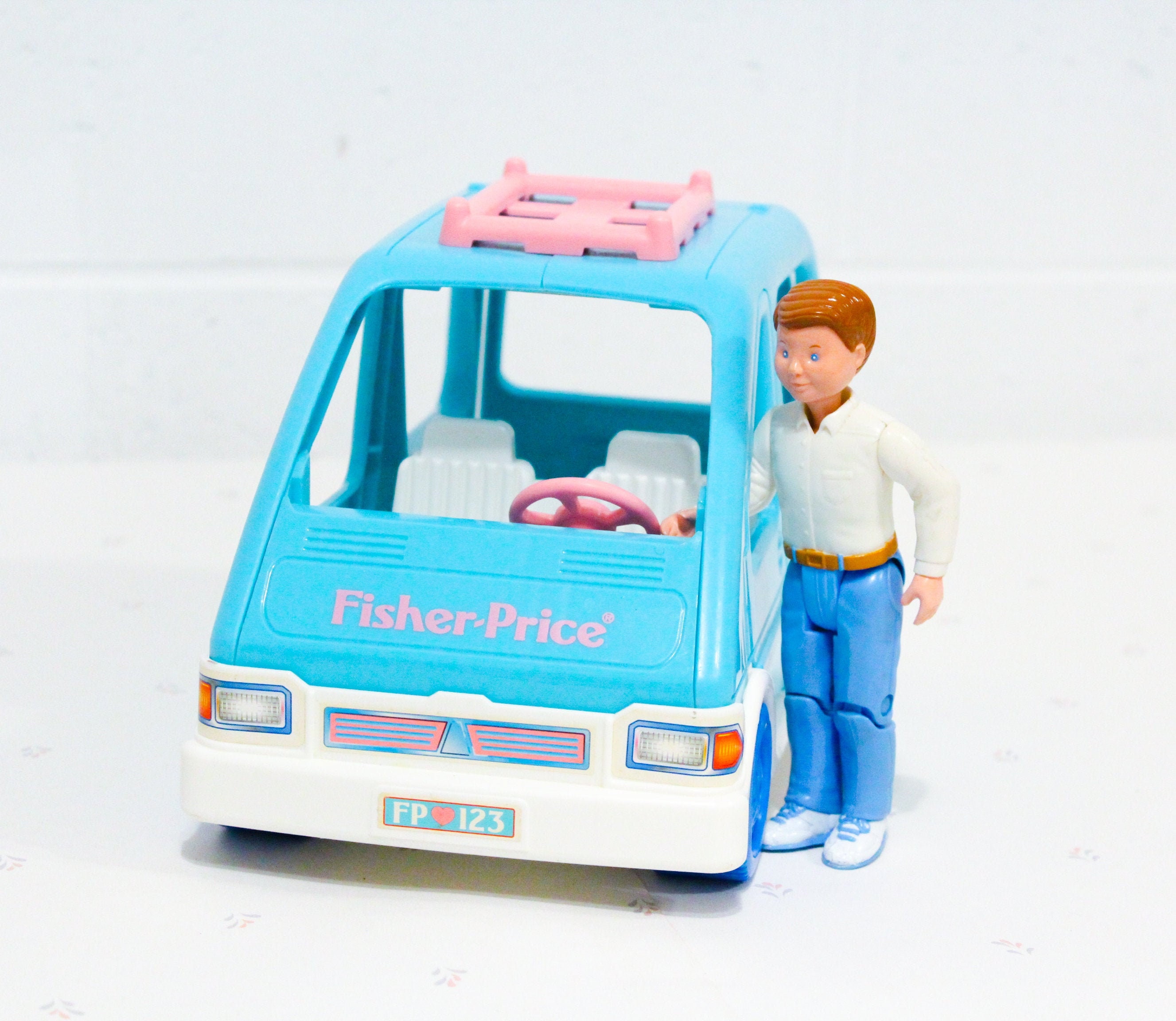 Fisher Price Loving Family Blue Van Toy Set Kids Toys 90s Etsy