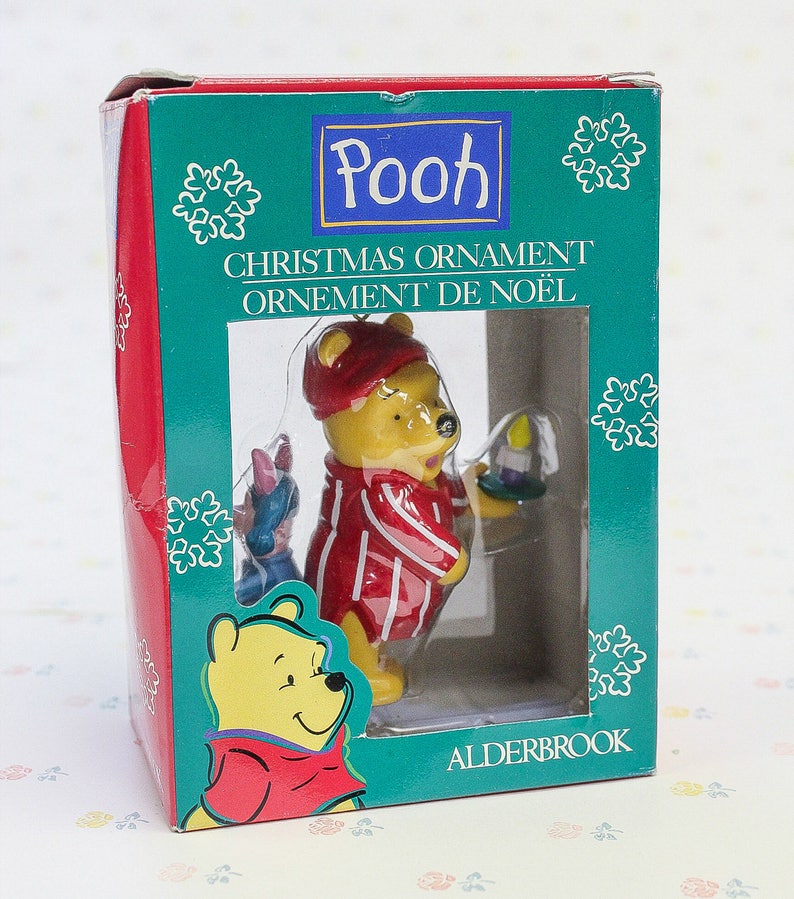 Vintage Winnie The Pooh And Piglet Xmas Ornament Christmas Etsy