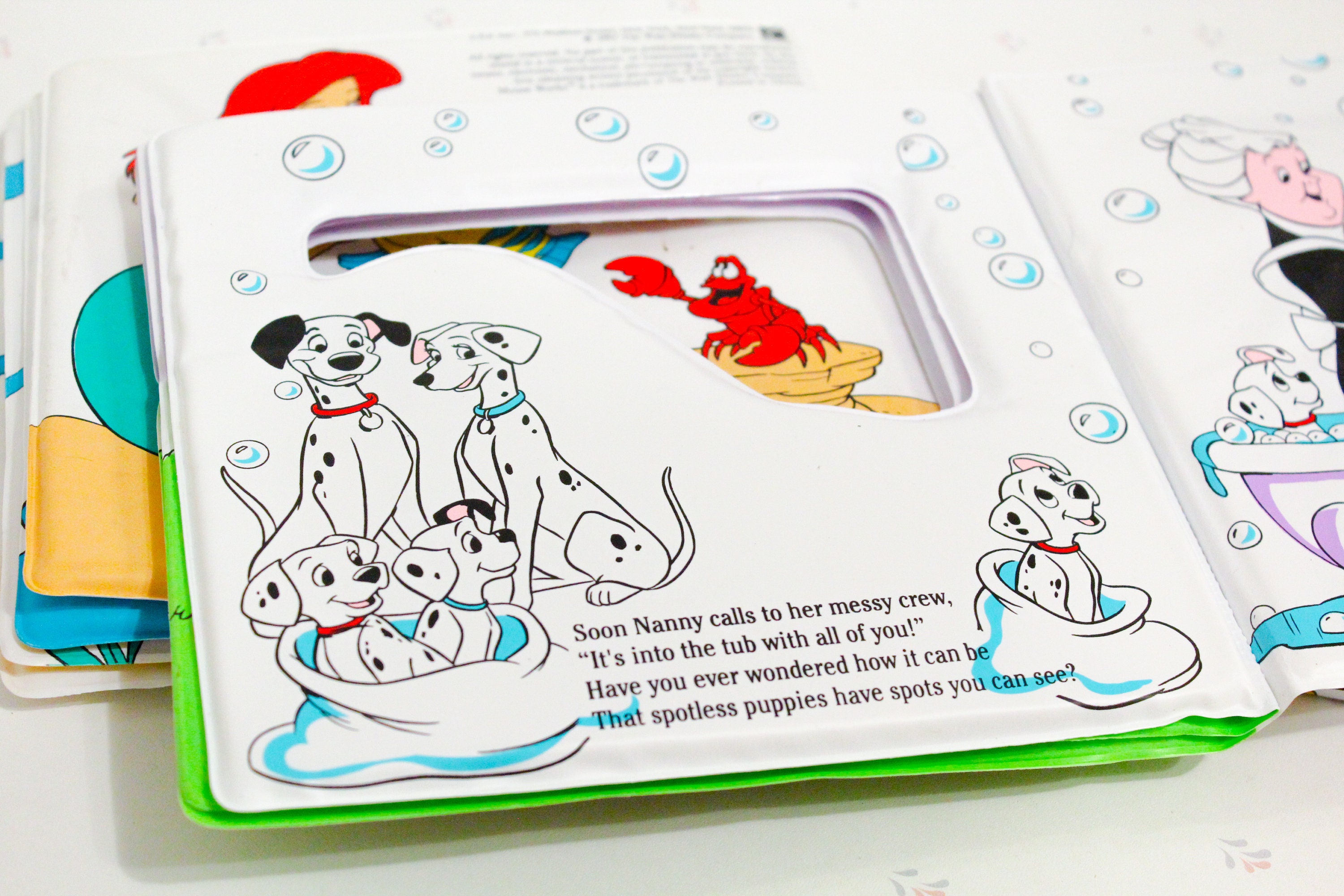 90s Vintage Disney Bath Books for Children Disney Books for Etsy