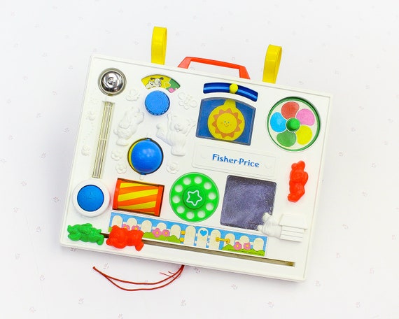 vintage fisher price crib activity center