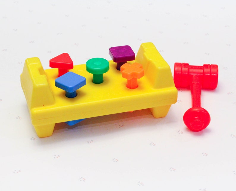 Fisher Price Tap N Turn Shape Set Hammer Tool Toddler Toys Etsy