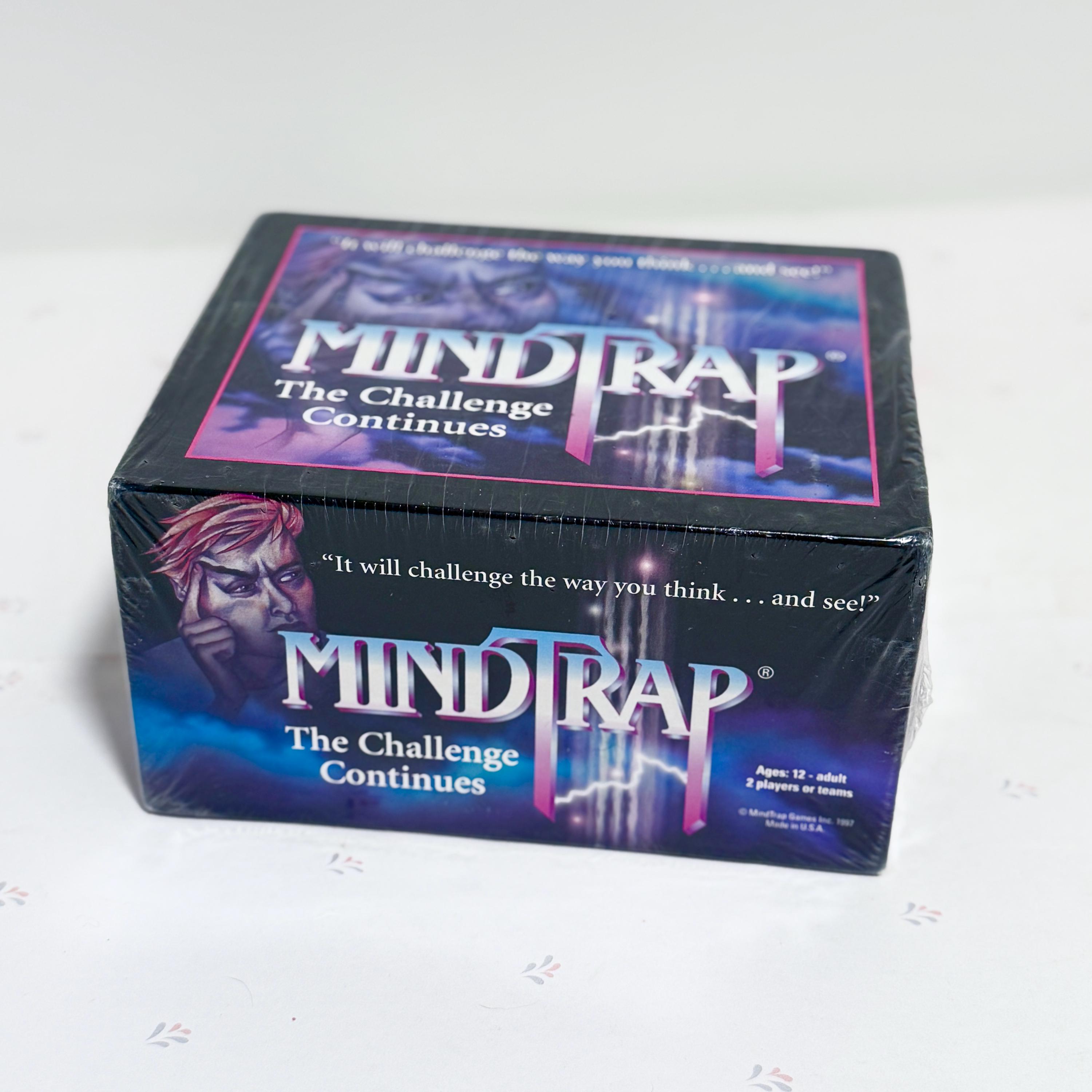 90s Vintage Mind Trap II Game, Logic Puzzle Game, Murder Mystery