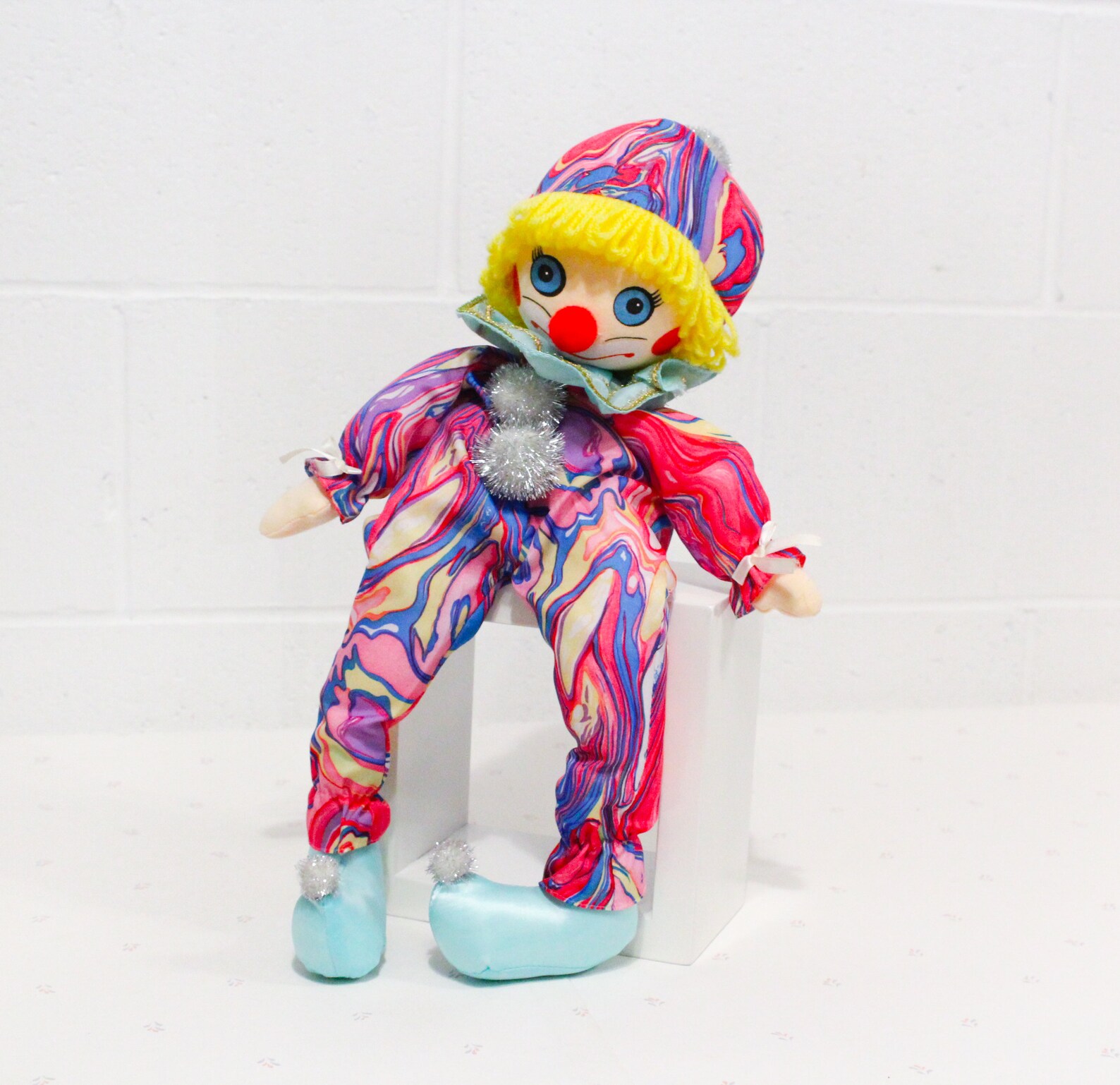 wind up musical clown doll