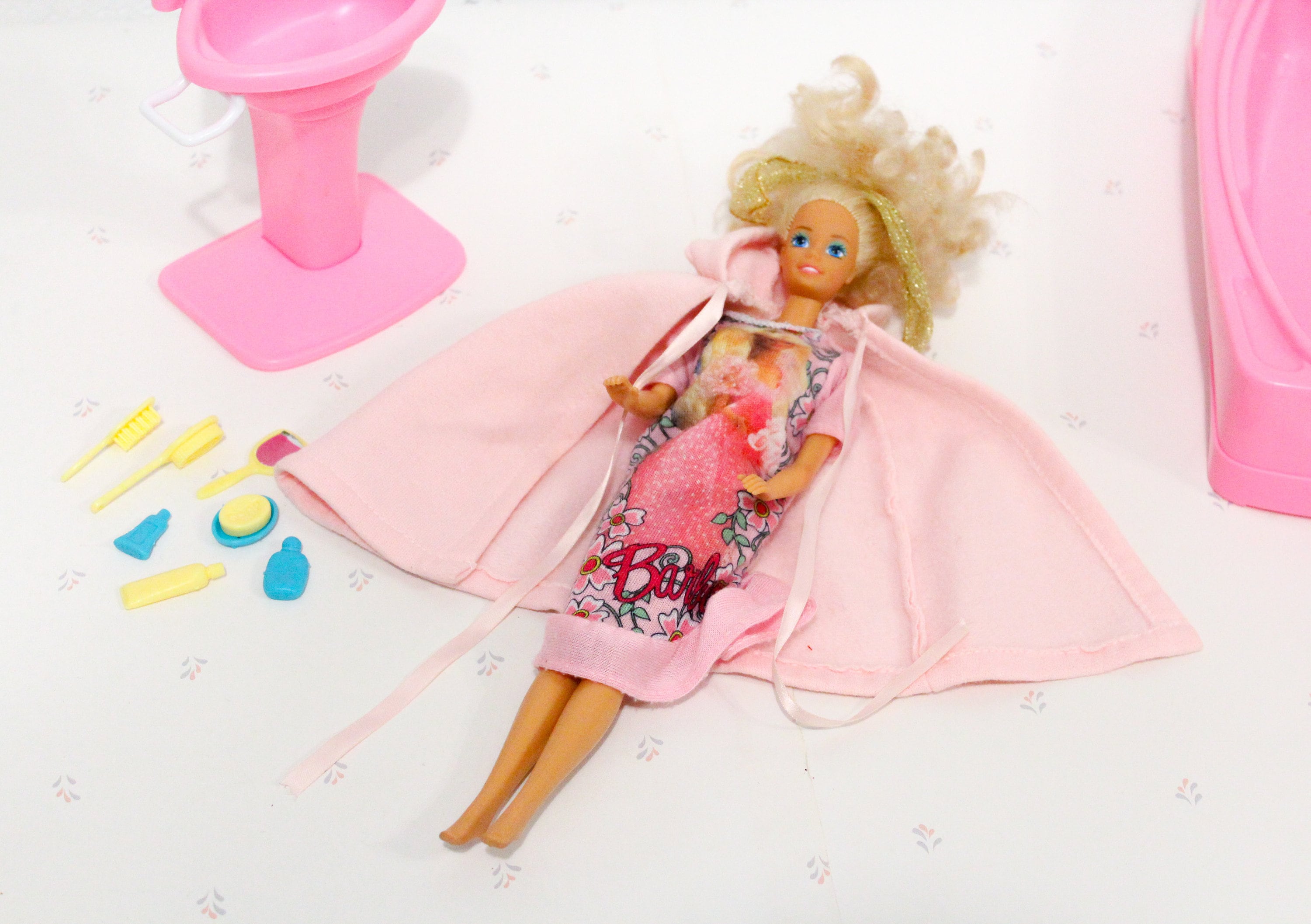 Vintage 90s Barbie Doll Bathroom Set Mattel Barbie Toy Set | Etsy